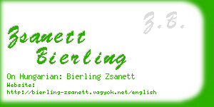 zsanett bierling business card